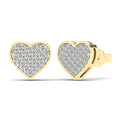 14K Solid Gold  0.16ctw Diamond Stud Earrings