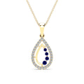 14K Solid Gold  0.17ctw Diamond Pendants