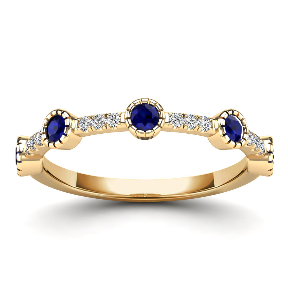 14K Solid Gold  0.40ctw Diamond Womens Rings