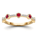 14K Solid Gold  0.40ctw Diamond Womens Rings