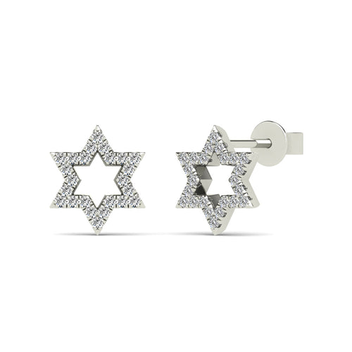 14K Solid Gold  0.10ctw Diamond Stud Earrings
