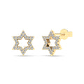 14K Solid Gold  0.10ctw Diamond Stud Earrings