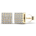 10K Solid Gold  0.15ctw Diamond Stud Earrings