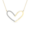 14K Solid Gold  0.10ctw Diamond Necklaces