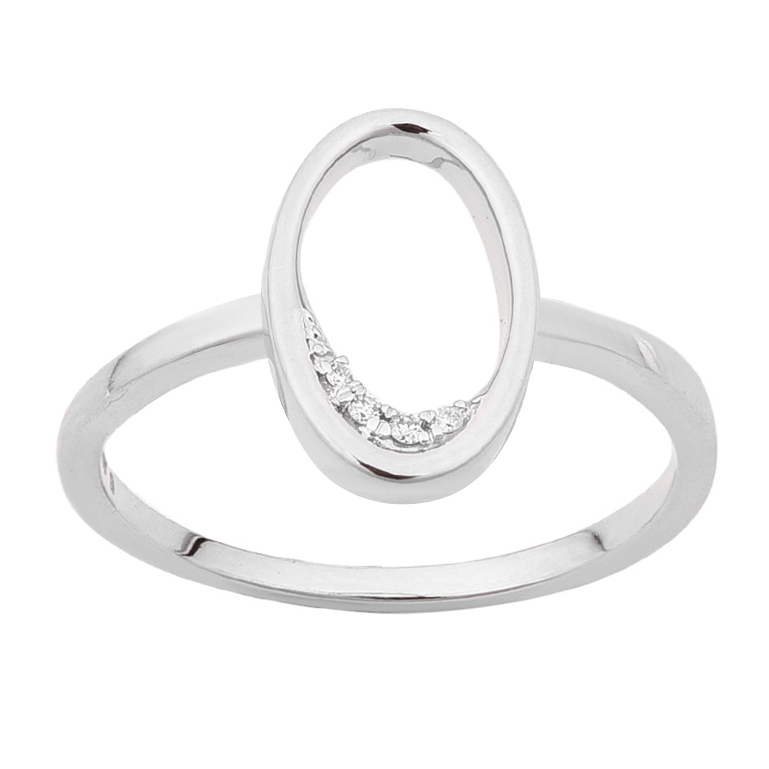 14K Solid Gold 0.02ctw Diamond Womens Rings