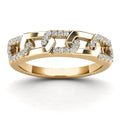 14K Solid Gold 0.14ctw Diamond Womens Rings