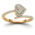 14K Solid Gold 0.21ctw Diamond Womens Rings
