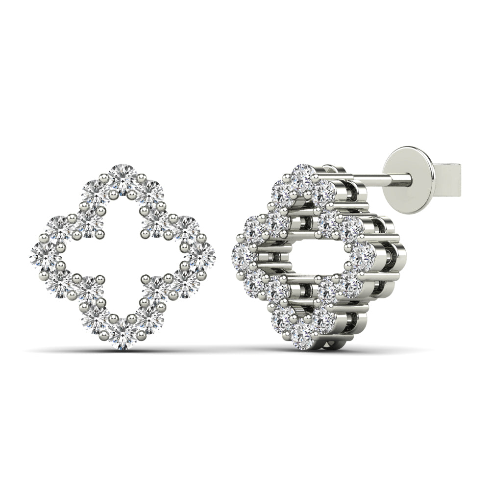 14K Solid Gold 0.31ctw Diamond Stud Earrings