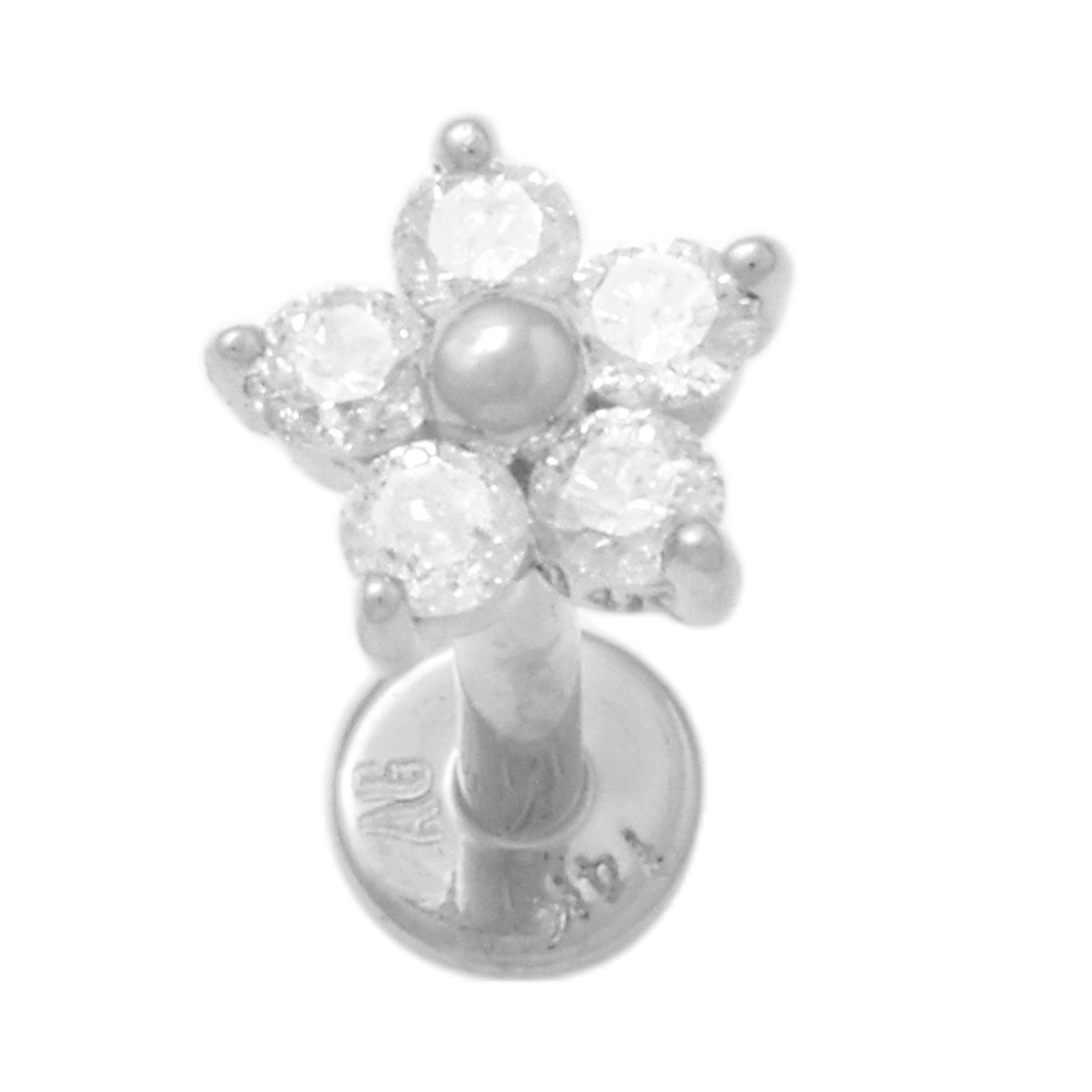 14K Solid Gold 0.0585ctw Diamond Ear Piercings - Post Size Option