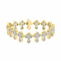 14K Solid Gold  4.00ctw - 4.30ctw Diamond Bracelets