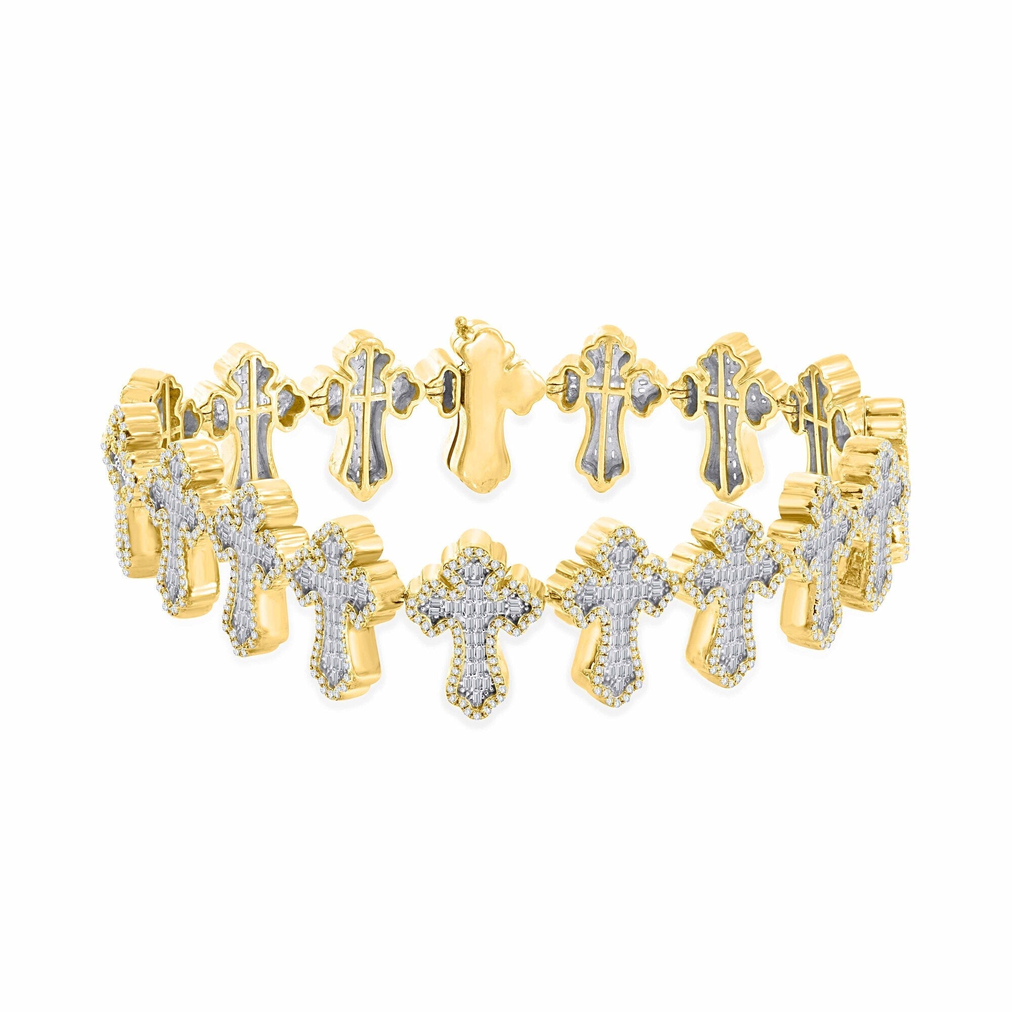 14K Solid Gold  4.00ctw - 4.30ctw Diamond Bracelets