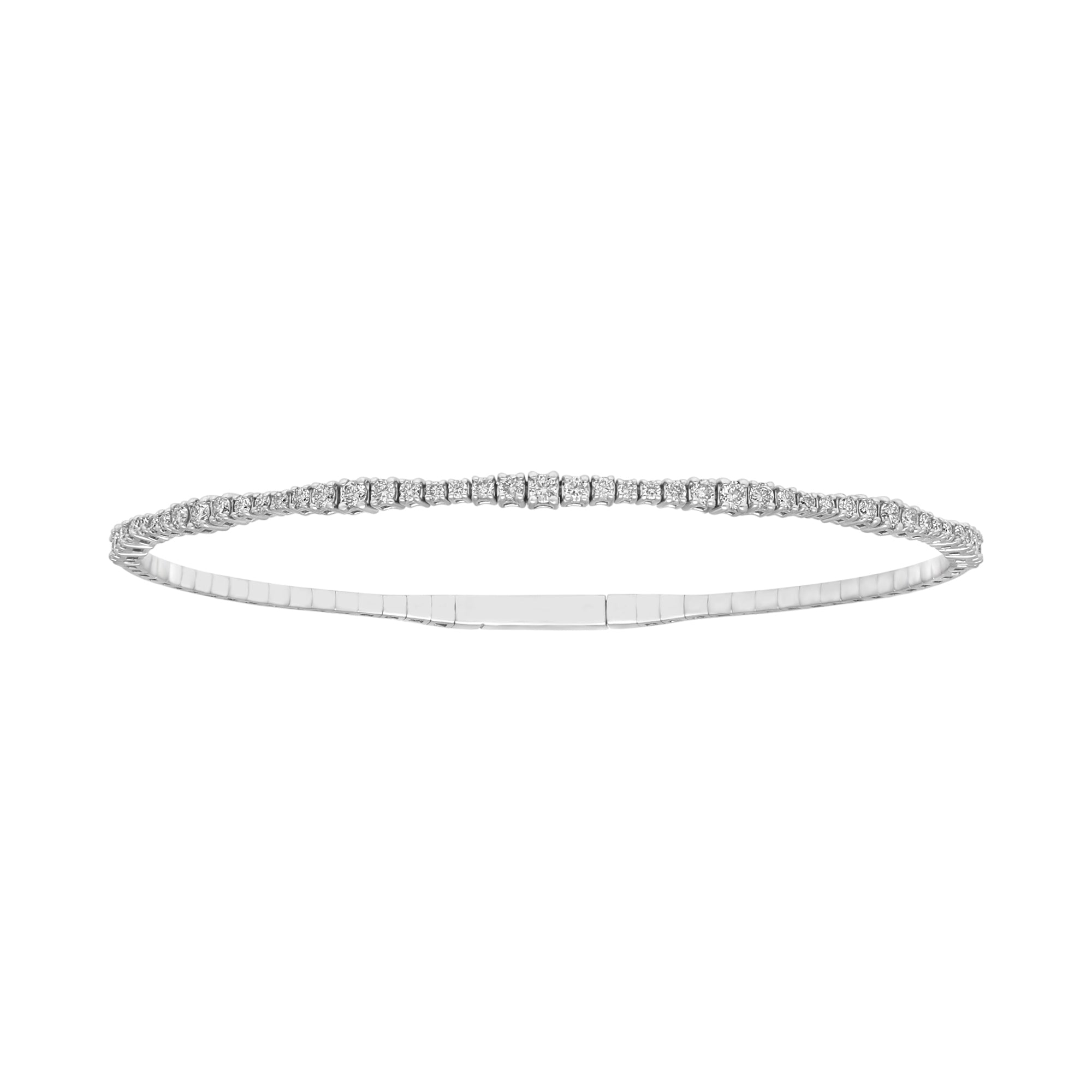 14K Solid Gold 0.86ctw - 0.90ctw Diamond Bracelets - Size Available