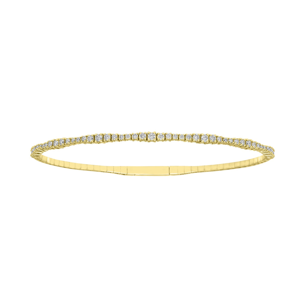 14K Solid Gold 0.86ctw - 0.90ctw Diamond Bracelets - Size Available