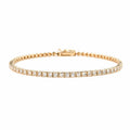 Round Genuine Diamond Tennis Bracelet in 14K Solid Gold(1.45ctw )
