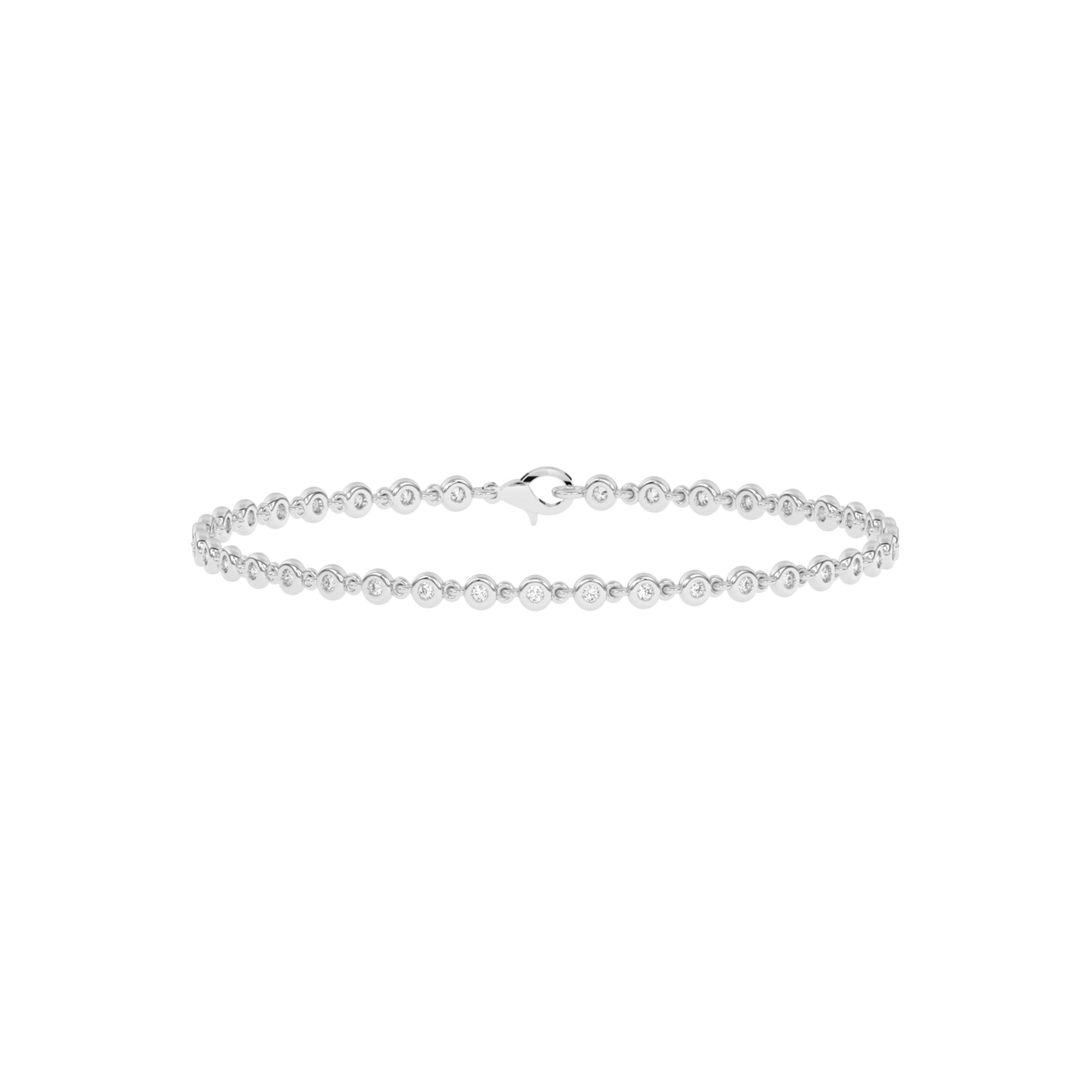 14K Solid Gold  0.52ctw Lab Grown Diamond Bracelets