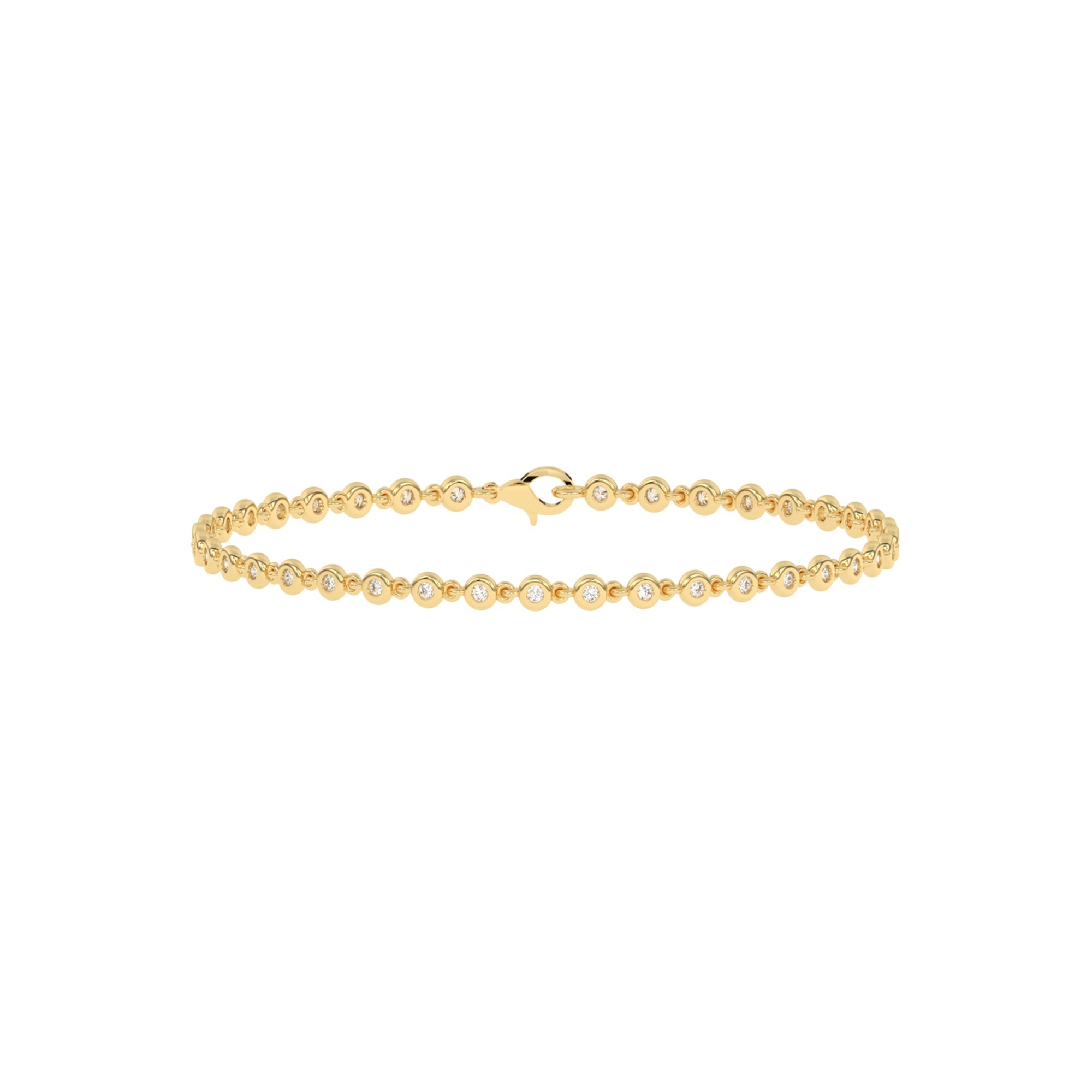 14K Solid Gold  0.52ctw Lab Grown Diamond Bracelets