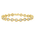 14K Solid Gold  1.00ctw Diamond Bracelets