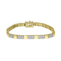 14K Solid Gold 1.50ctw Diamond Bracelets