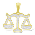 14K Solid Gold 0.33ctw Diamond Pendant