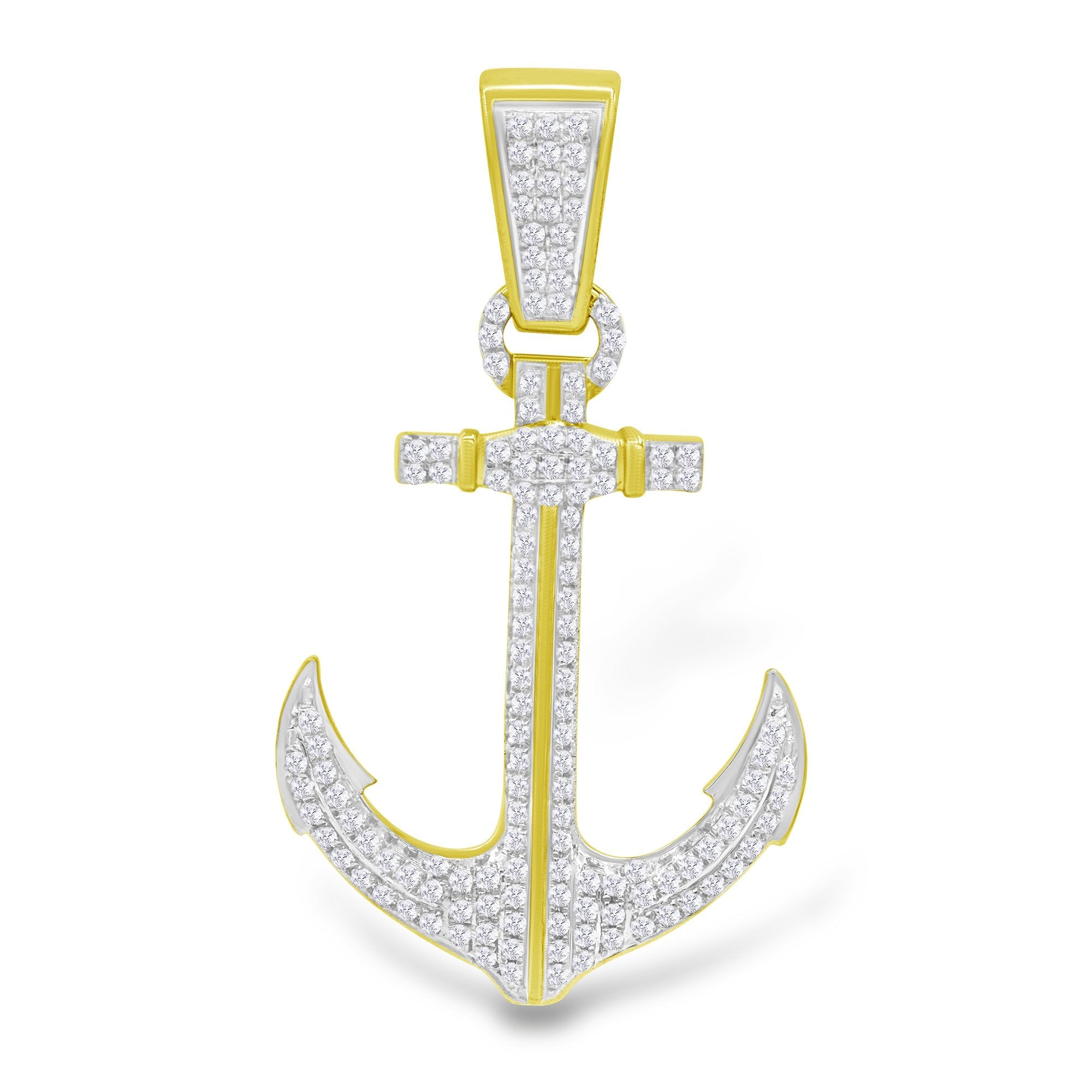 10K Solid Gold 0.41ctw Diamond Pendant