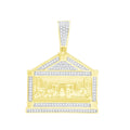 14K Solid Gold 0.40ctw Diamond Pendants