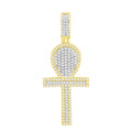 14K Solid Gold 0.51ctw Diamond Pendants