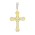 14K Solid Gold 0.97ctw Diamond Pendants