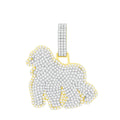 14K Solid Gold 2.30ctw Diamond Pendants