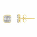 10K Solid Gold  0.32ctw Diamond Stud Earrings