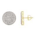 14K Solid Gold  0.92ctw Diamond Stud Earrings
