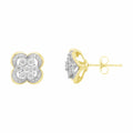 14K Solid Gold  0.37ctw Diamond Stud Earrings