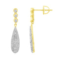 14K Solid Gold  0.42ctw Diamond Stud Earrings