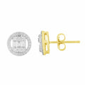 14K Solid Gold  0.39ctw Diamond Stud Earrings