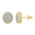 14K Solid Gold 0.50ctw Diamond Stud Earrings