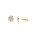 14K Solid Gold 0.25ctw Diamond Stud Earrings