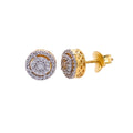 14K Solid Gold 0.26ctw Diamond Stud Earrings