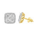 14K Solid Gold 1.63ctw Diamond Stud Earrings