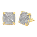 10K Solid Gold 0.26ctw Diamond Stud Earrings