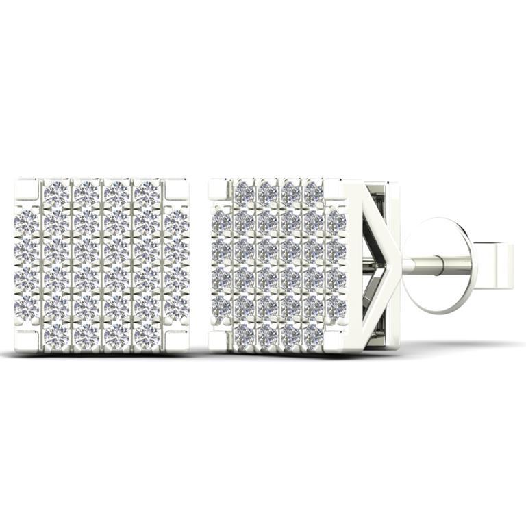 14K Solid Gold 0.19ctw Diamond Stud Earrings