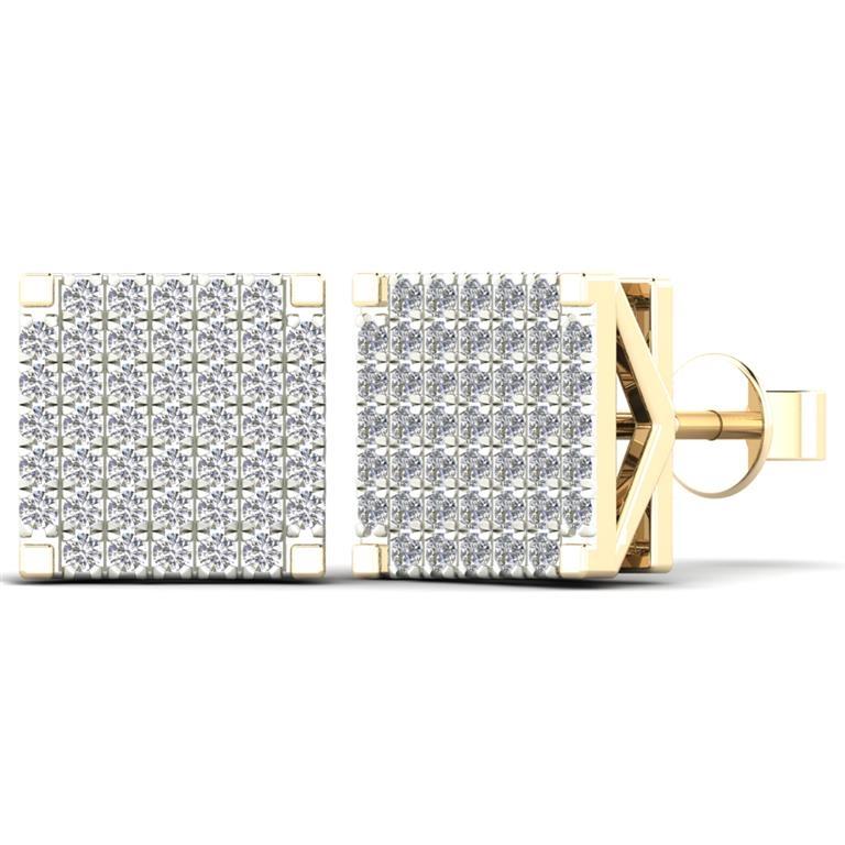 14K Solid Gold 0.28ctw Diamond Stud Earrings