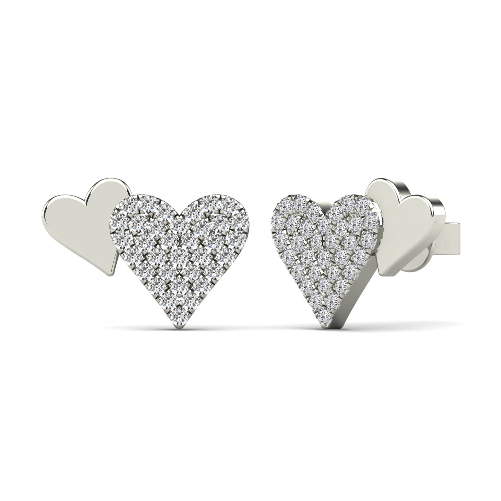 14K Solid Gold 0.24ctw Diamond Stud Earrings