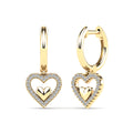 14K Solid Gold  0.15ctw Diamond Stud Earrings