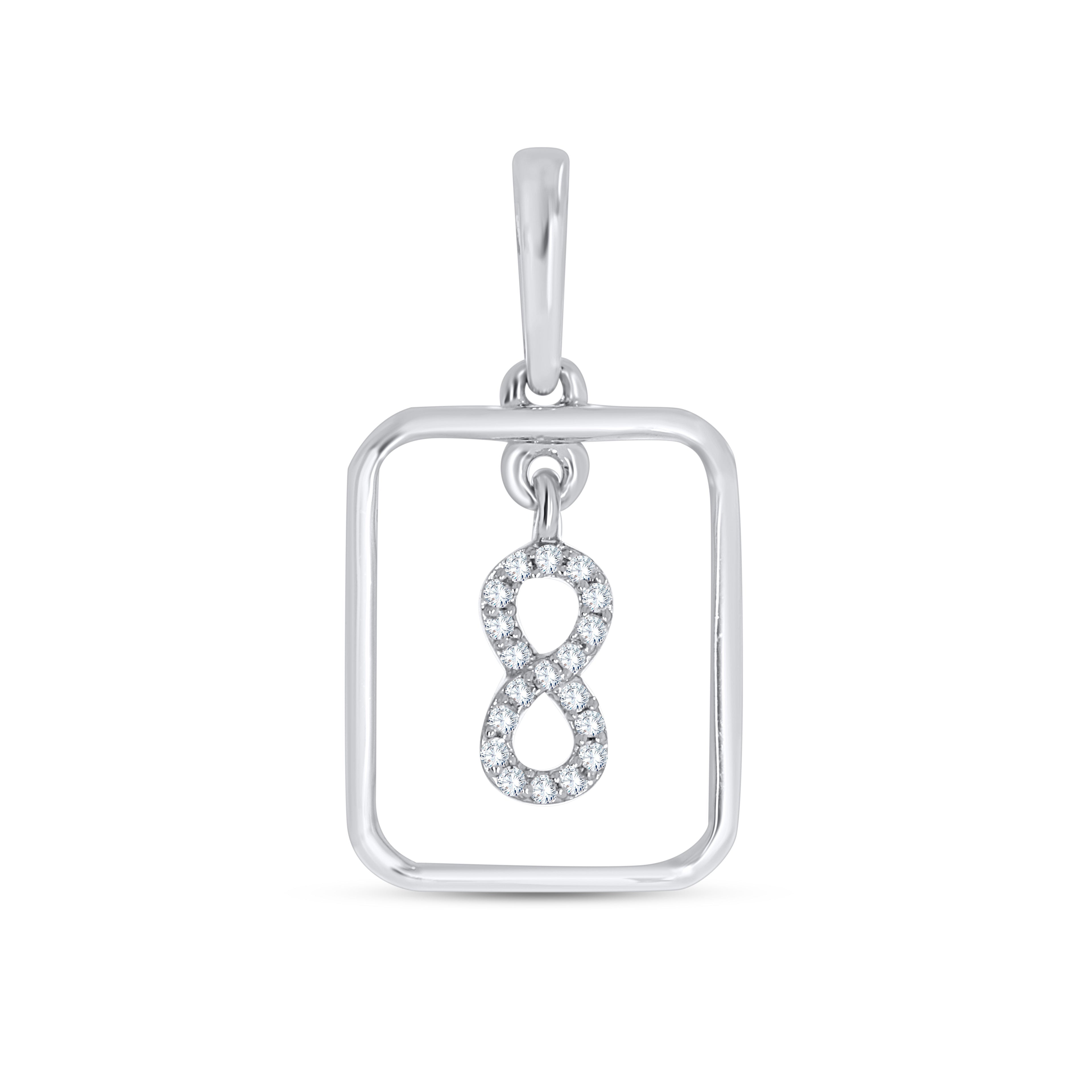 14K Solid Gold  0.04ctw Diamond Pendants