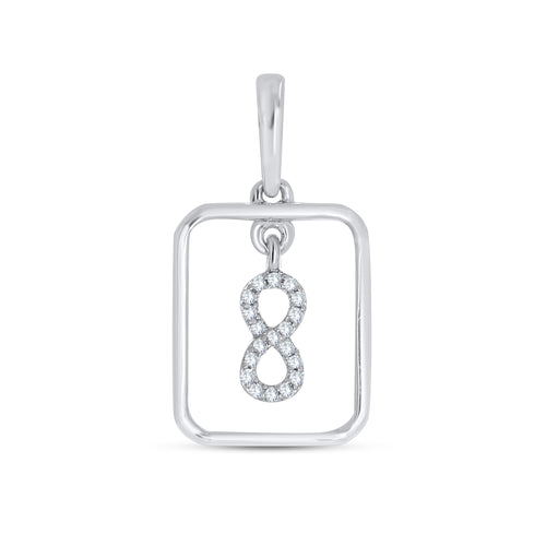 14K Solid Gold  0.04ctw Diamond Pendants