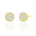 14K Solid Gold 0.26ctw Diamond Stud Earrings