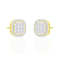 14K Solid Gold 1.10ctw Diamond Stud Earrings