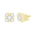 14K Solid Gold 0.51ctw Diamond Stud Earrings