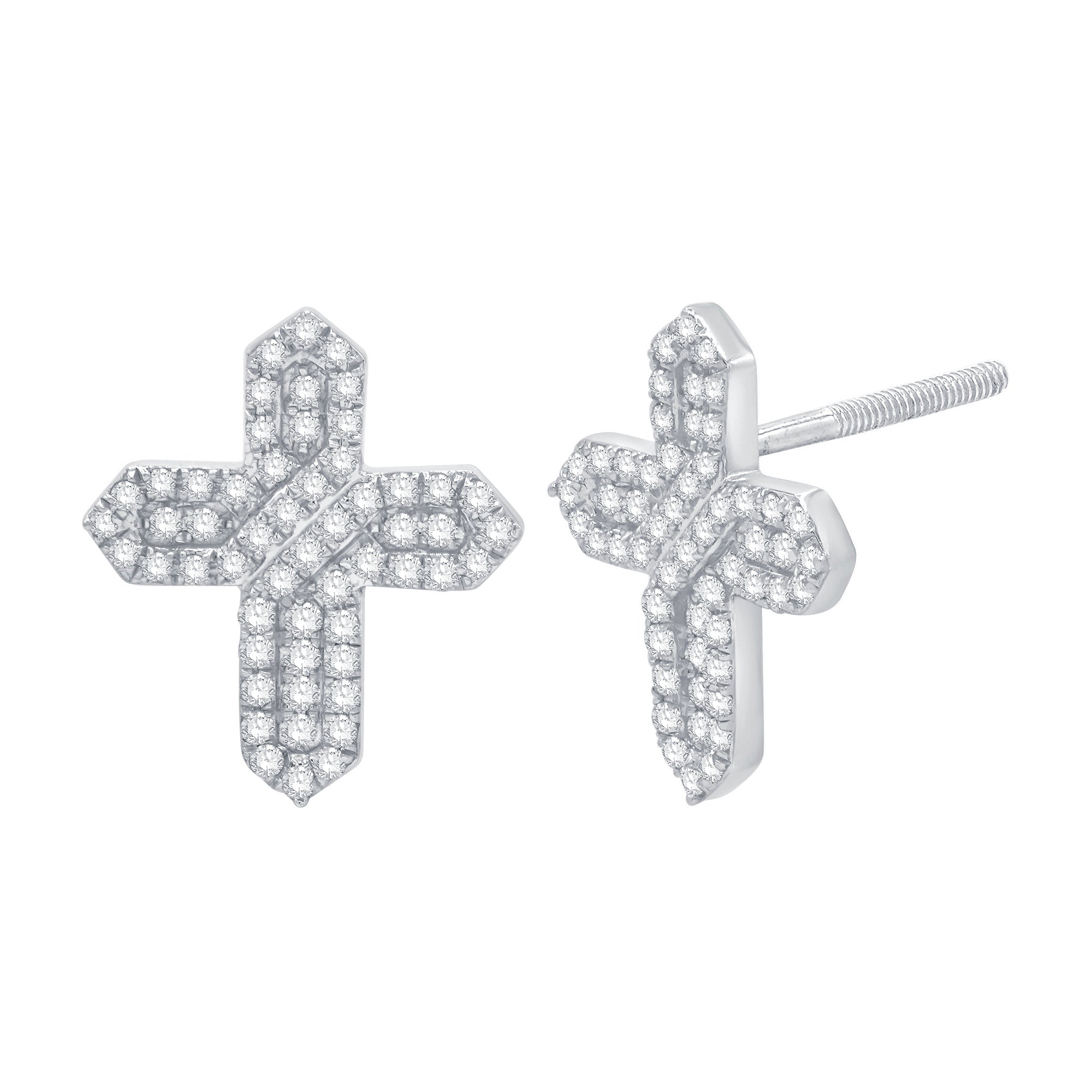 14K Solid Gold 0.33ctw Diamond Stud Earrings