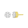 14K Solid Gold 0.23ctw Diamond Stud Earrings