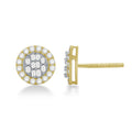 14K Solid Gold  0.45ctw Diamond Stud Earrings